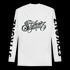 Women's Graffiti Rash Guard Black on White Scriptkonz - Stykonz Graffiti Streetwear