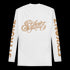 Women's Graffiti Rash Guard Gold on White Scriptkonz - Stykonz Graffiti Streetwear
