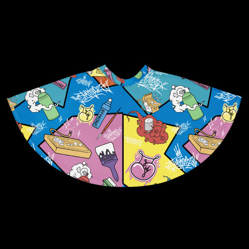 Women's Graffiti Skirt 90's Elements Throw Ups and Tags - Stykonz Graffiti Streetwear