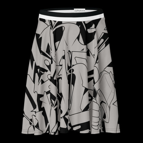 Women's Graffiti Skirt Chromium NY Wildstyle feat El - Cappy - Stykonz Graffiti Streetwear
