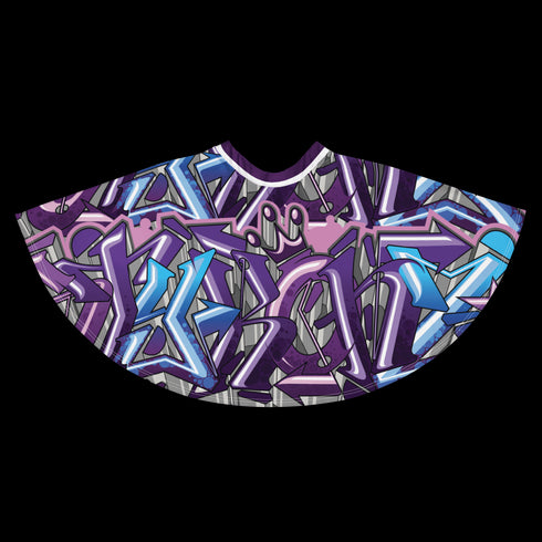 Women's Graffiti Skirt Purple Wildstyle - Stykonz Graffiti Streetwear