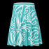 Women's Graffiti Skirt Stykonz Turquoise Script - Stykonz Graffiti Streetwear