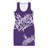 Women's Graffiti Summer Dress Purple Style Master Tag - Stykonz Graffiti Streetwear