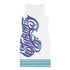 Women's Graffiti Summer Dress Stykonz Purple & Turquoise Script II - Stykonz Graffiti Streetwear