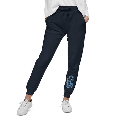 Women's Graffiti Sweatpants feat B - Blue Scriptkonz II - Stykonz Graffiti Streetwear