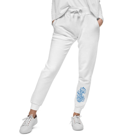Women's Graffiti Sweatpants feat B - Blue Scriptkonz II - Stykonz Graffiti Streetwear