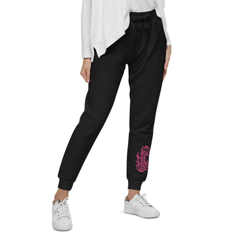 Women's Graffiti Sweatpants feat Hot Pink Scriptkonz II - Stykonz Graffiti Streetwear