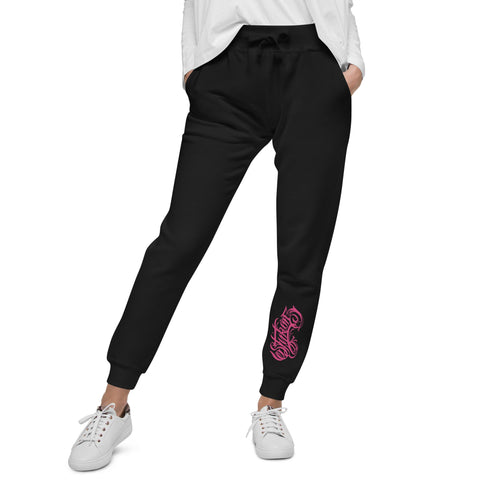 Women's Graffiti Sweatpants feat Hot Pink Scriptkonz II - Stykonz Graffiti Streetwear