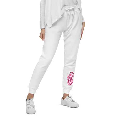 Women's Graffiti Sweatpants feat Hot Pink Scriptkonz II - Stykonz Graffiti Streetwear