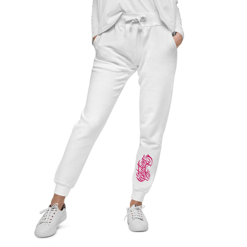 Women's Graffiti Sweatpants feat Hot Pink Scriptkonz II - Stykonz Graffiti Streetwear