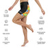 Women's Graffiti Yoga Shorts feat Black Candy - Stykonz Graffiti Streetwear
