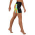 Women's Graffiti Yoga Shorts feat Black Candy - Stykonz Graffiti Streetwear