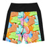 Women's Graffiti Yoga Shorts feat Black Candy - Stykonz Graffiti Streetwear
