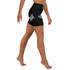 Women's Graffiti Yoga Shorts feat Black Style Master Tag - Stykonz Graffiti Streetwear