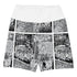 Women's Graffiti Yoga Shorts feat B&W Comic Stykonz 1 - Stykonz Graffiti Streetwear