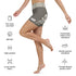 Women's Graffiti Yoga Shorts feat Chromium - Stykonz Graffiti Streetwear