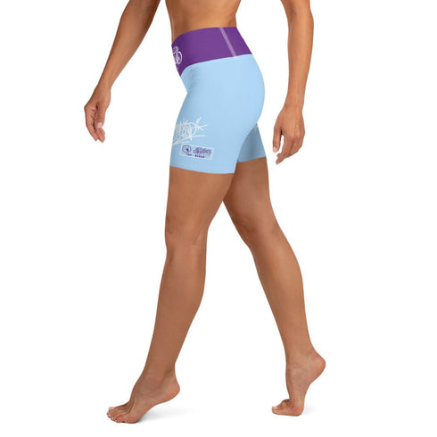 Women's Graffiti Yoga Shorts feat Ice - Block - Stykonz Graffiti Streetwear