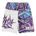 Women's Graffiti Yoga Shorts feat Stykonz Purple Wildstyle - Stykonz Graffiti Streetwear