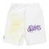 Women's Graffiti Yoga Shorts feat The Train Master White - Stykonz Graffiti Streetwear