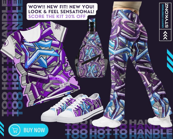 Women’s Purple Wildstyle Get Your Fit Kit 20% OFF - Stykonz Graffiti Streetwear