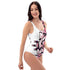 Grafkini™ Women's Graffiti One - Piece Swimsuit Black Cherry Mild Wildstyle - Stykonz Graffiti Streetwear
