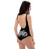 Grafkini™ Women's Graffiti One - Piece Swimsuit Black & White Stykonz Script - Stykonz Graffiti Streetwear