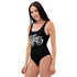 Grafkini™ Women's Graffiti One - Piece Swimsuit Black & White Stykonz Script - Stykonz Graffiti Streetwear