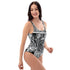 Grafkini™ Women's Graffiti One - Piece Swimsuit B&W Comic Stykonz 1 - Stykonz Graffiti Streetwear
