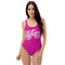 Grafkini™ Women's Graffiti One - Piece Swimsuit Hot Pink Stykonz Script - Stykonz Graffiti Streetwear