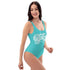 Grafkini™ Women's Graffiti One - Piece Swimsuit Turquoise Stykonz Script - Stykonz Graffiti Streetwear