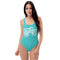 Grafkini™ Women's Graffiti One - Piece Swimsuit Turquoise Stykonz Script - Stykonz Graffiti Streetwear