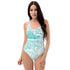 Grafkini™ Women's Graffiti One - Piece Swimsuit Turquoise The Train Master - Stykonz Graffiti Streetwear