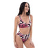Grafkini™ Women's High Waisted Graffiti Bikini Black Cherry Mild Wildstyle - Stykonz Graffiti Streetwear