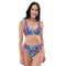 Grafkini™ Women's High Waisted Graffiti Bikini Purple Wildstyle - Stykonz Graffiti Streetwear