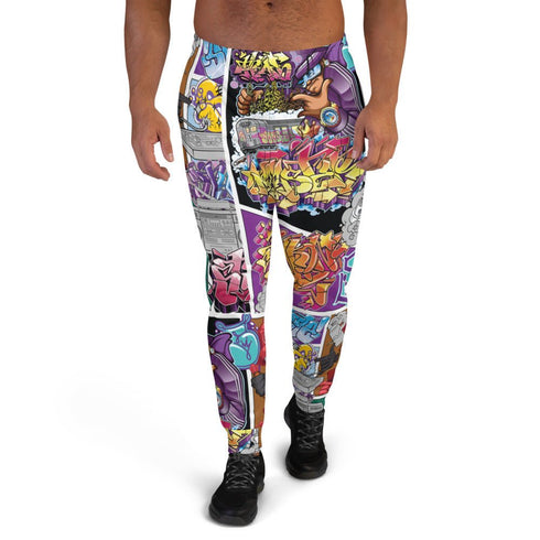 Men's Graffiti Joggers All - Over Comic Stykonz 1 | Hip - Hop Streetwear Joggers - Stykonz Graffiti Streetwear