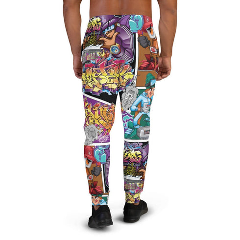 Men's Graffiti Joggers All - Over Comic Stykonz 1 | Hip - Hop Streetwear Joggers - Stykonz Graffiti Streetwear