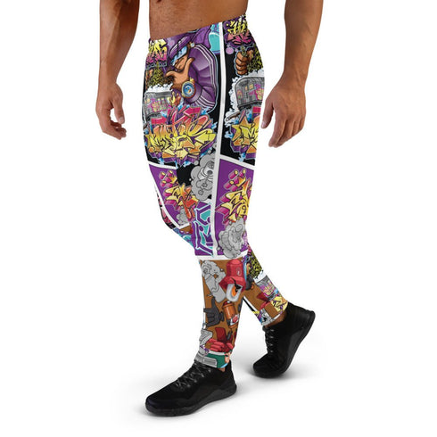 Men's Graffiti Joggers All - Over Comic Stykonz 1 | Hip - Hop Streetwear Joggers - Stykonz Graffiti Streetwear