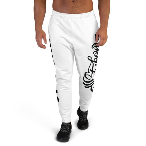 Men's Graffiti Joggers Black on White Scriptkonz | Hip - Hop Streetwear Joggers - Stykonz Graffiti Streetwear