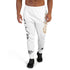 Men's Graffiti Joggers Gold & Black on White Scriptkonz Tag | Hip - Hop Streetwear Joggers - Stykonz Graffiti Streetwear