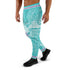 Men's Graffiti Joggers Stykonz Turquoise Mix Script | Hip - Hop Streetwear Joggers - Stykonz Graffiti Streetwear