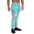 Men's Graffiti Joggers Stykonz Turquoise Mix Script | Hip - Hop Streetwear Joggers - Stykonz Graffiti Streetwear