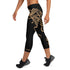 Women's Graffiti Capri Leggings Gold Scriptkonz - Stykonz Graffiti Streetwear