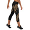 Women's Graffiti Capri Leggings Gold Scriptkonz - Stykonz Graffiti Streetwear