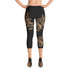 Women's Graffiti Capri Leggings Gold Scriptkonz - Stykonz Graffiti Streetwear