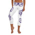 Women's Graffiti Capri Leggings Stykonz Purple Script - Stykonz Graffiti Streetwear