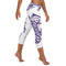 Women's Graffiti Capri Leggings Stykonz Purple Script - Stykonz Graffiti Streetwear