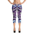 Women's Graffiti Capri Leggings Stykonz Purple Wildstyle - Stykonz Graffiti Streetwear
