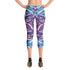 Women's Graffiti Capri Leggings Stykonz Purple Wildstyle - Stykonz Graffiti Streetwear