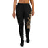 Women's Graffiti Joggers Gold on Black Scriptkonz - Stykonz Graffiti Streetwear