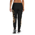 Women's Graffiti Joggers Gold on Black Scriptkonz - Stykonz Graffiti Streetwear